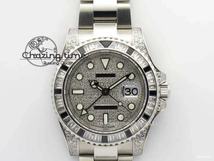 Bracelet A3186 Bp-Maker Black SS 116759 II On Dial SS Diamond Ruby Crystal GMT-Master 0312